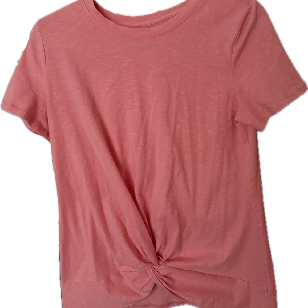 SUPERSOFT JERSEY TWIST FRONT TEE by Talbots